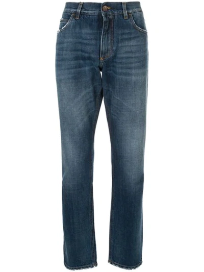 Dolce & Gabbana Regular Slim Jeans In Blue