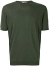 Nuur Short Sleeve Knitted T In Green