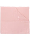 Faliero Sarti Frayed Edge Scarf In Pink