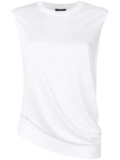 Theory Longline Knitted Top In White