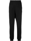 Msgm Logo Print Track Pants In Black