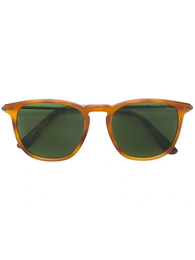 Bottega Veneta Havana Acetate Sunglasses In 2985 -havana/havana-green