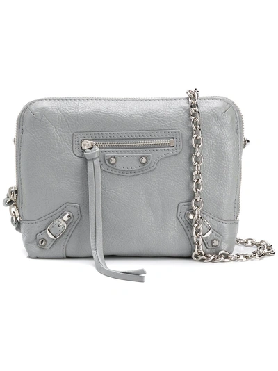 Balenciaga Classic Reporter Xs Chain Bag In Gray | ModeSens