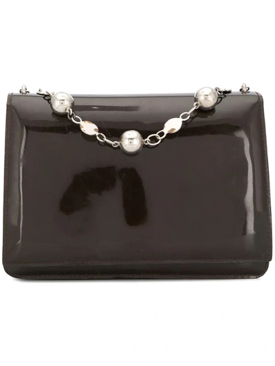 Pre-owned Pierre Cardin Vintage 1960's Wallet & Chain Bag In Brown