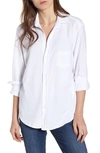 Frank & Eileen Tee Lab Eileen Jersey Button Front Shirt In Whiteout