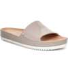 Ugg Jane Platform Slide Sandal In Oyster Leather