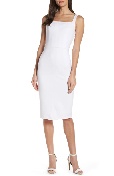 Ali & Jay Wisteria Wandering Sheath Dress In White