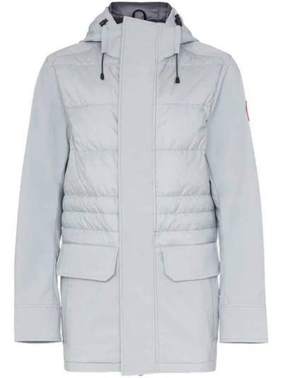 Canada Goose Breton Hooded Feather Down Jacket In Grey