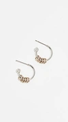 Justine Clenquet Silver Tone Gloria Hoop Earrings