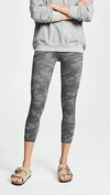 Spanx Cropped Look At Me Now Seamless Leggings In Heather Grey Camo