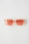 Acne Studios Ingridh Pink/pink In D-frame Acetate Sunglasses