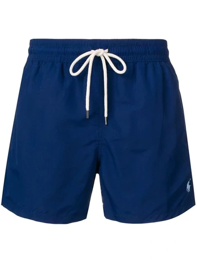 Polo Ralph Lauren Slim Traveler Shorts In Blue
