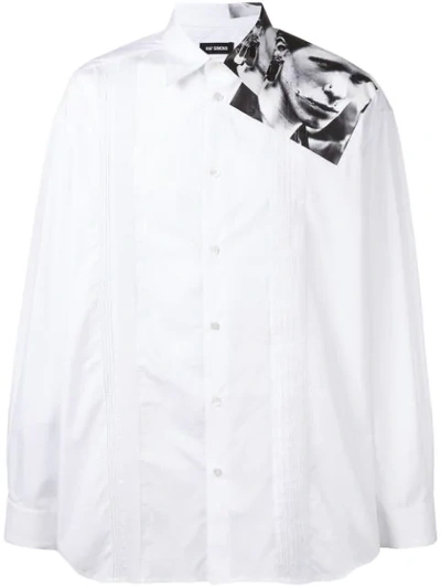 Raf Simons X Dressing Gownrt Mapplethorpe Photo Print Shirt In White