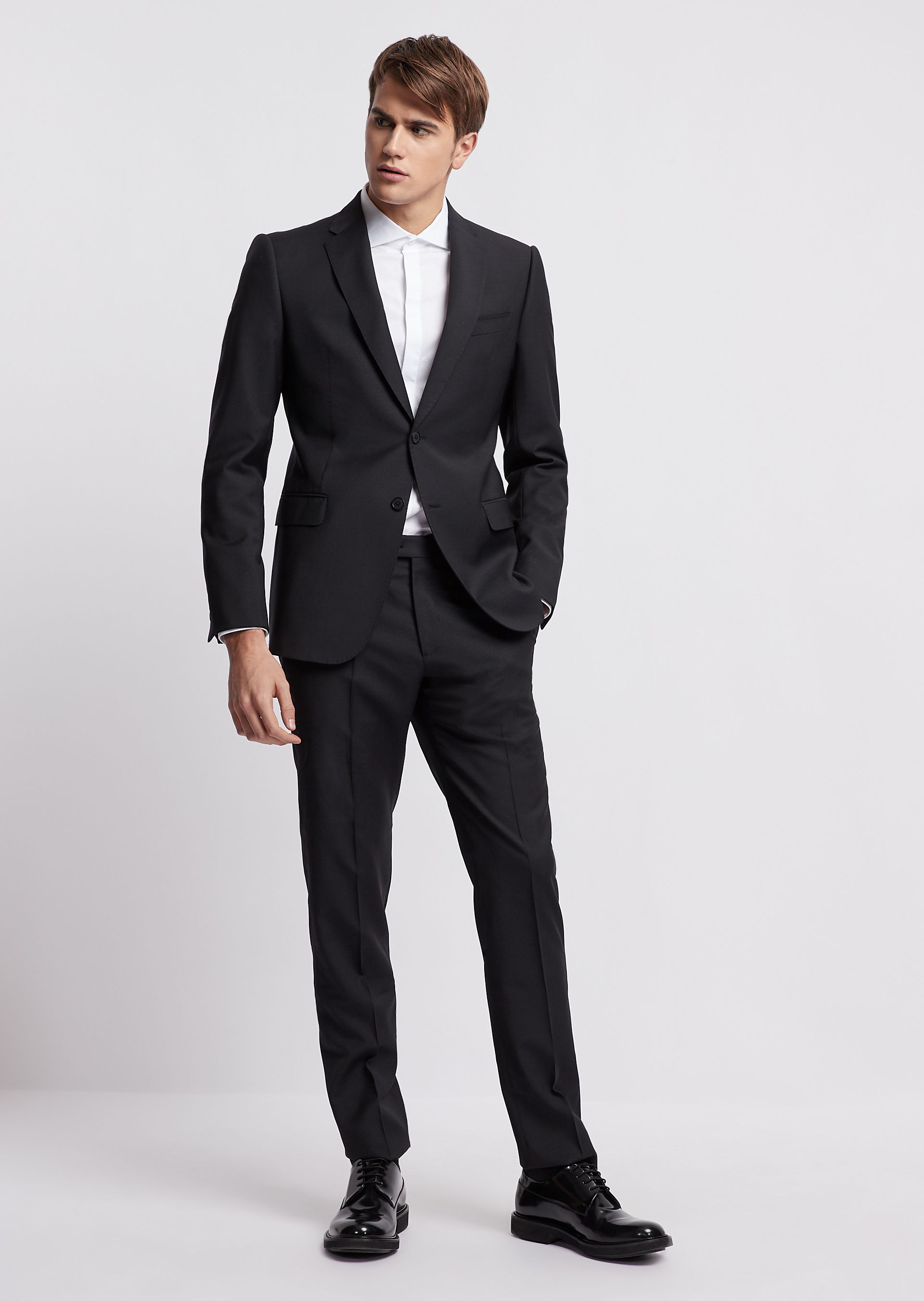 Emporio Armani Suits - Item 49450839 In Black | ModeSens