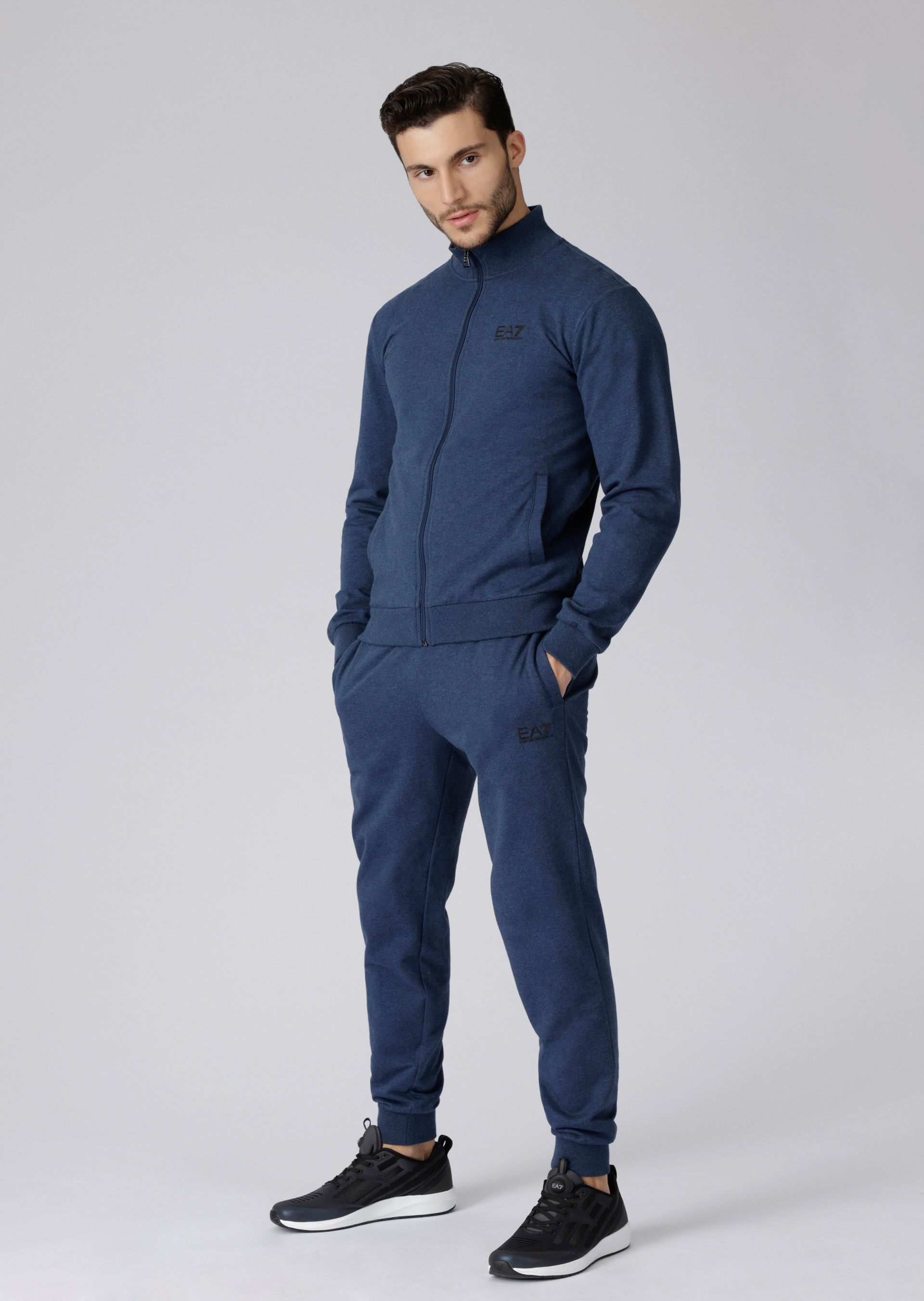 armani suit navy blue