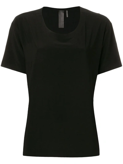 Norma Kamali Scoop Neck T-shirt In Black