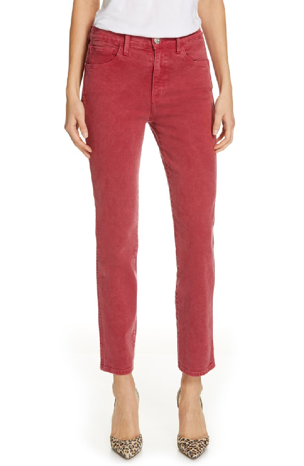 3x1 Stevie Straight Leg Jeans In Mineral Rust Red | ModeSens