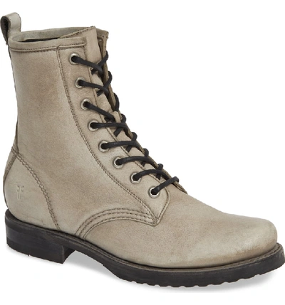 Frye Veronica Combat Boot In Grey/ Grey