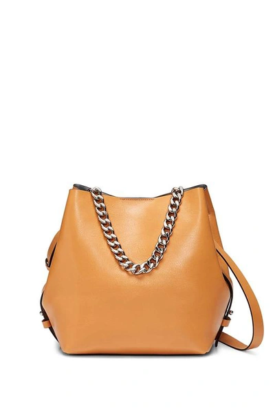 Rebecca Minkoff Orange Bucket Purse | Kate Convertible Crossbody Bag |  In Honey