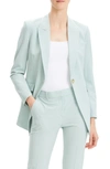 Theory Etiennette B Good Wool Suit Jacket In Opal Green