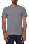Paige Cash Crewneck Cotton-blend T-shirt In Grey
