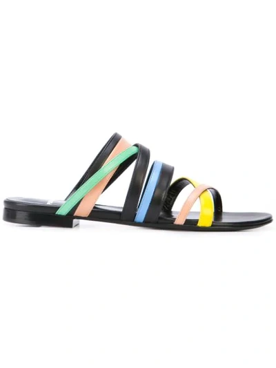 Pierre Hardy Alpha Crisscross Sandals In Multicolour