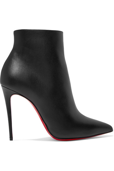 Christian Louboutin So Kate 100 Leather Ankle Boots In Black | ModeSens