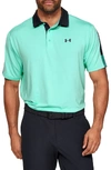 Under Armour Playoff 2.0 Loose Fit Polo In Neo Turquoise / / Pitch Gray