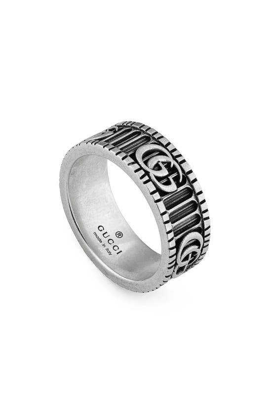 gucci band ring silver