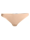 Stella Mccartney Lace Trim Smooth Thong In Nude