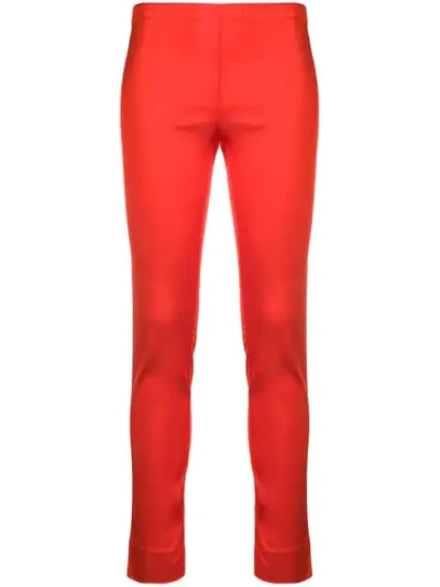 P.a.r.o.s.h High-waisted Trousers In Red
