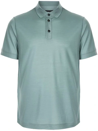 Giorgio Armani Basic Polo Shirt In Green