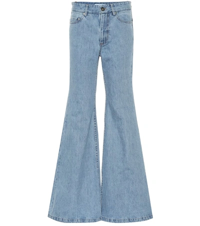 Matthew Adams Dolan Mid-rise Bootcut Jeans In Blue