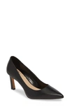 Vince Camuto Retsie Pointed Toe Pump In Black Nappa Leather