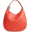 Jimmy Choo Stevie Lambskin Leather Hobo - Red In Chilli