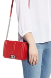 Rebecca Minkoff Small Love Leather Crossbody Bag - Red In Tomato