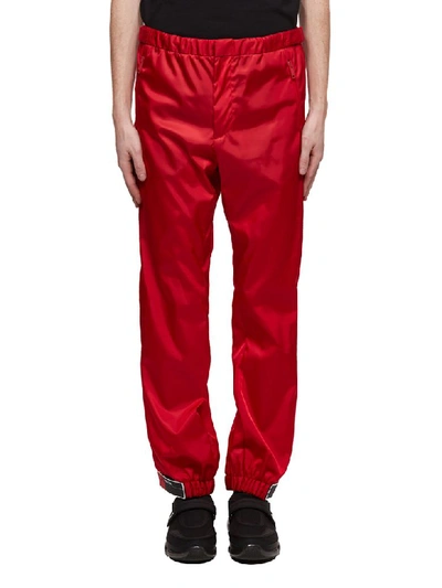 Prada Trousers In Rosso