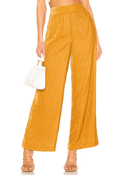 House Of Harlow 1960 X Revolve Samar Pant In Golden Yellow