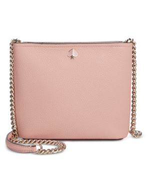 Kate Spade Small Polly Leather Crossbody Bag - Pink In Flapper Pink/Gold | ModeSens