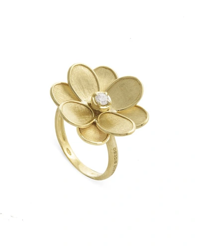 Marco Bicego Women's Petali 18k Yellow Gold & Diamond Flower Ring