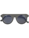 Acne Studios Round Framed Sunglasses In Grey