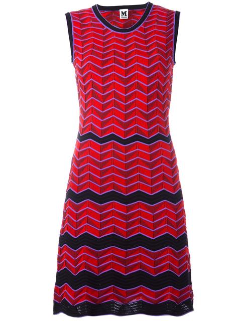 M Missoni Zig Zag Pattern Dress In Multicolored | ModeSens