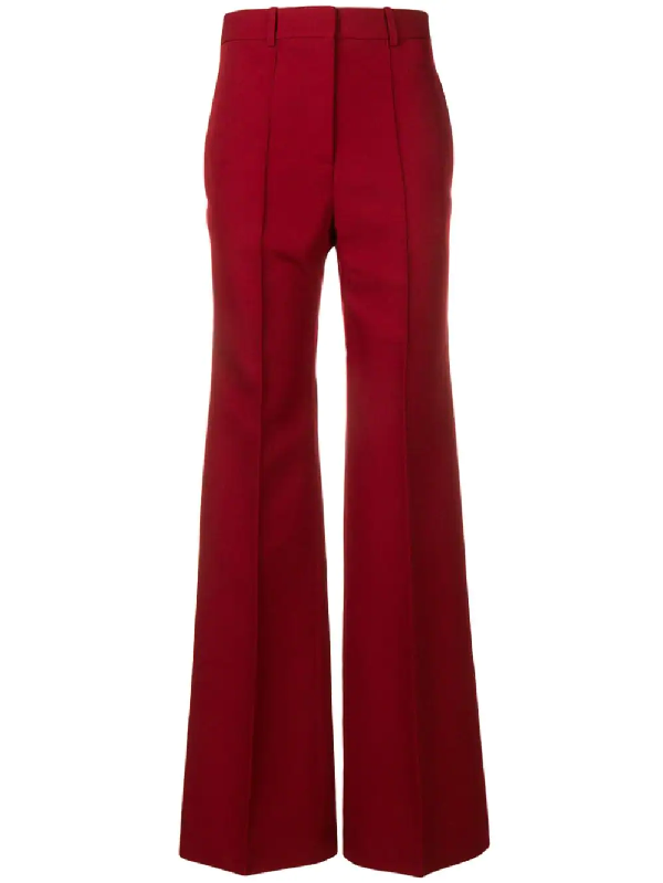 high waisted wide leg trousers