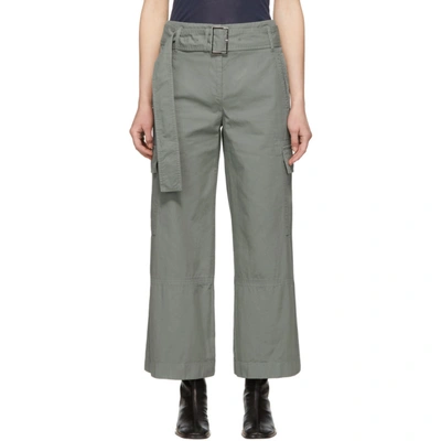 Acne Studios Blue Patrice Chino Trousers In Dustry Gree