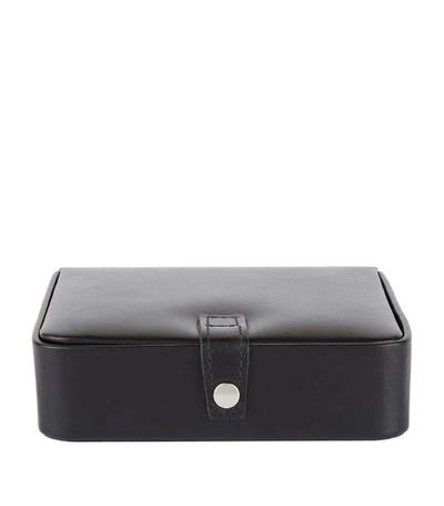 Ettinger Large Leather Travel Box In Black