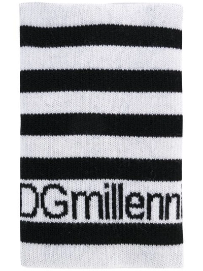 Dolce & Gabbana Knitted Sweatband In Black