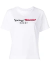 Sacai Contrasting Logo Print T-shirt In 101 White