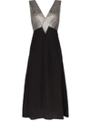 Christopher Kane Crystal Bodice Dress - Black