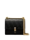 Fendi Kan I Logo Shoulder Bag In Black