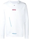 Omc Logo Print Sweatshirt In White
